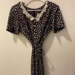 Floral vintage 1980s romper size 6